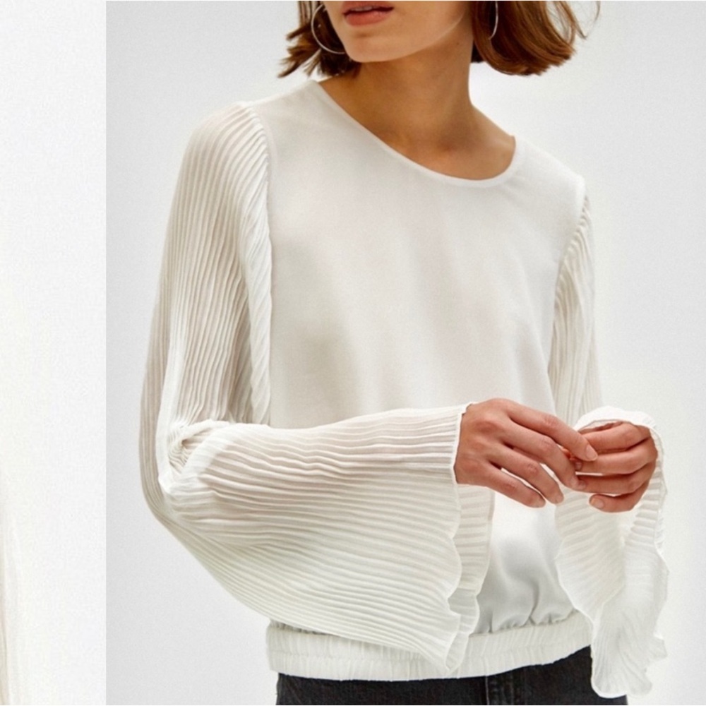 Farrow Gaya Bell Sleeve Top White Women’s Size Small